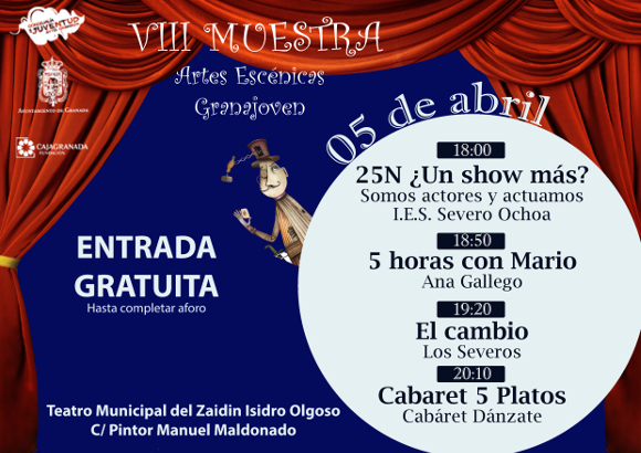 VII Muestra Artes Escenicas. Programa 5 Abril. 